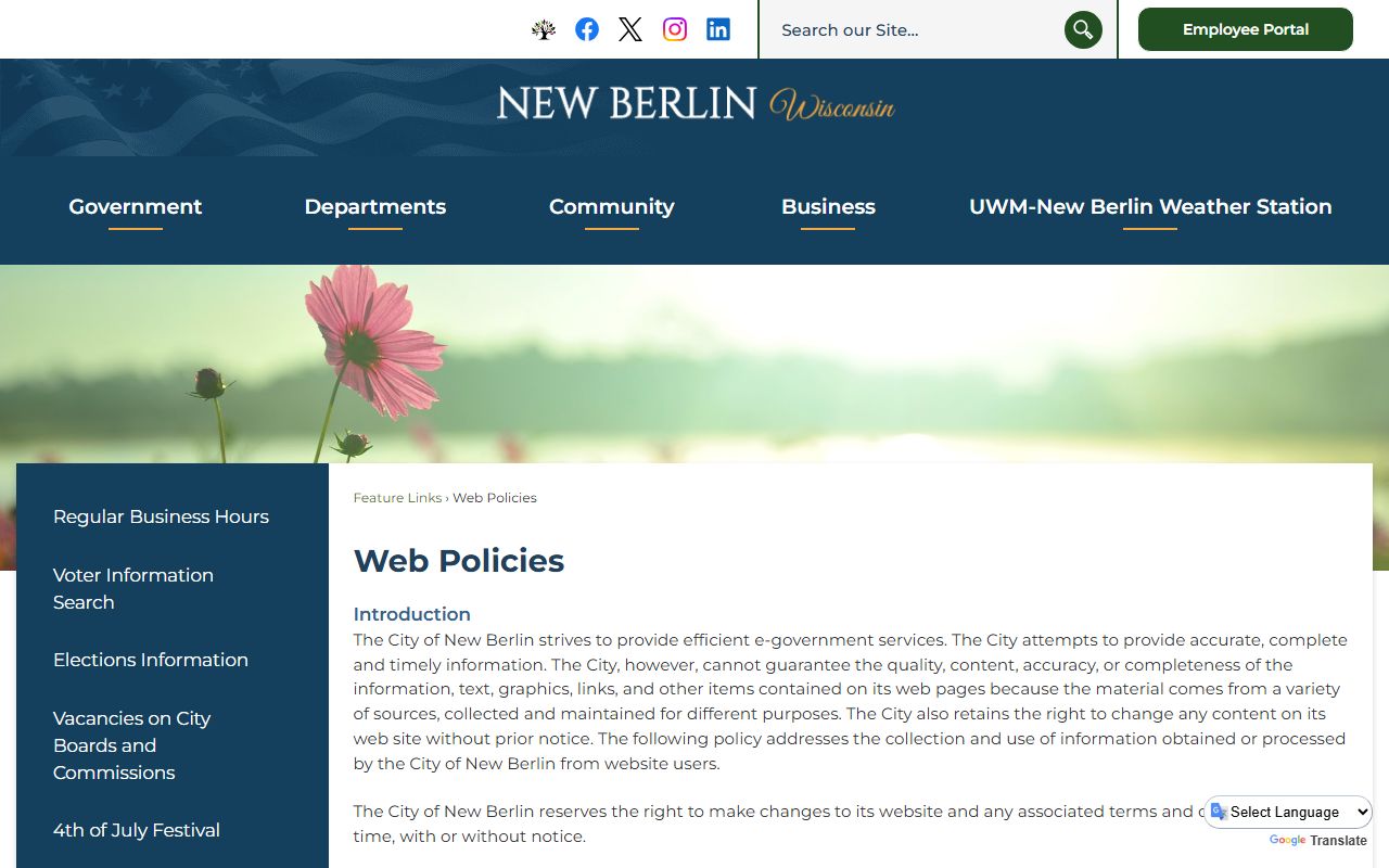 New Berlin Public Records record requests and fees