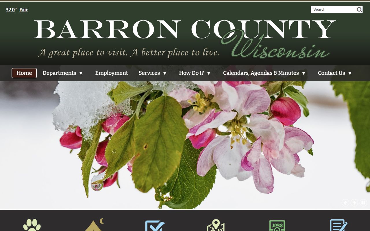 Barron County Public Records official website