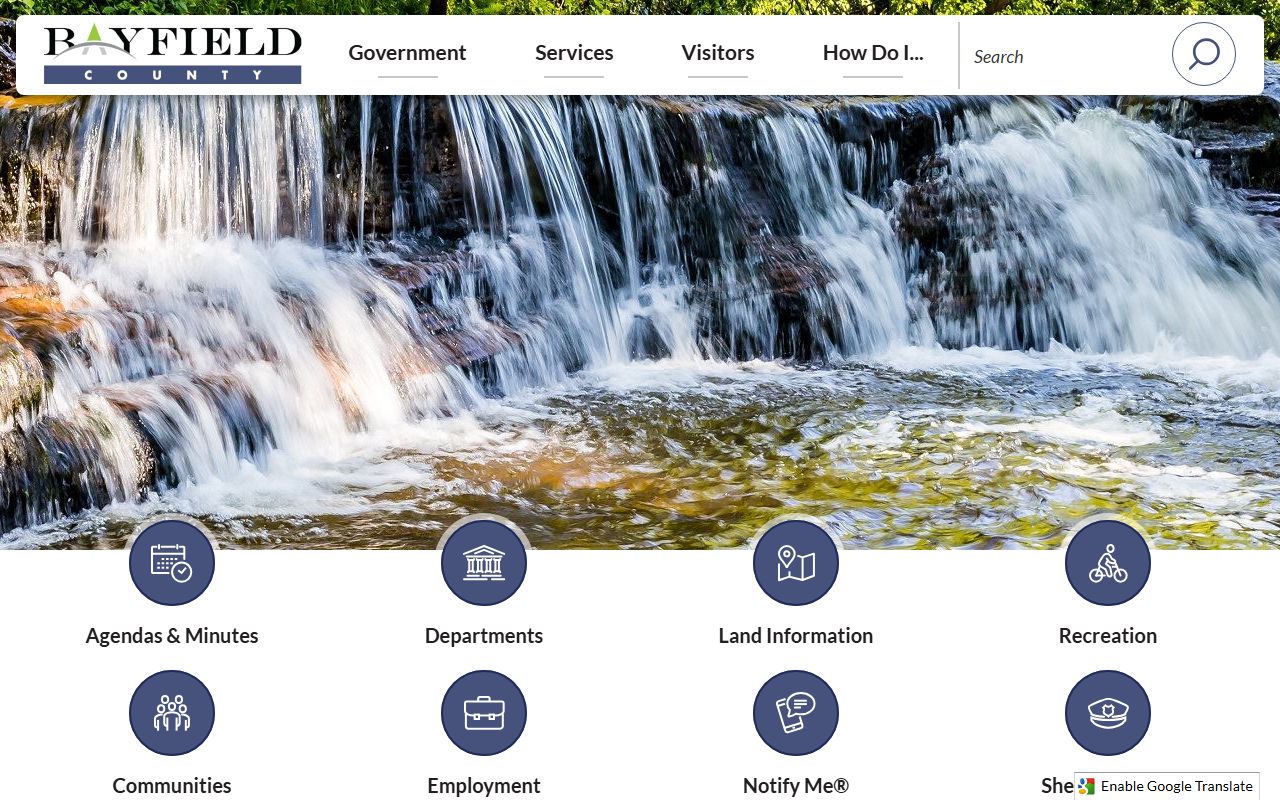 Bayfield County Public Records official website