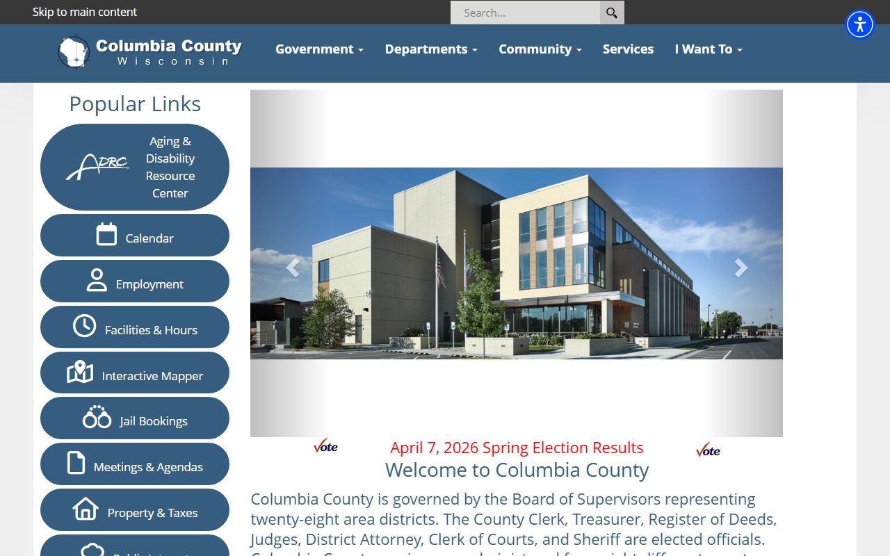 Columbia County Public Records official website