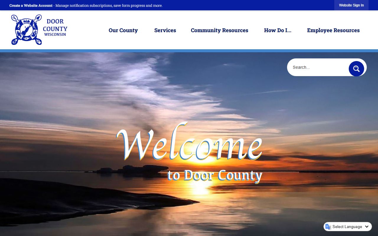 Door County Public Records official website