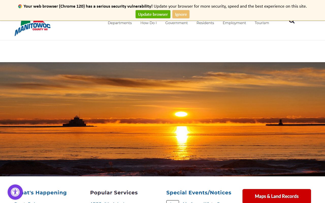 Manitowoc County Public Records official website