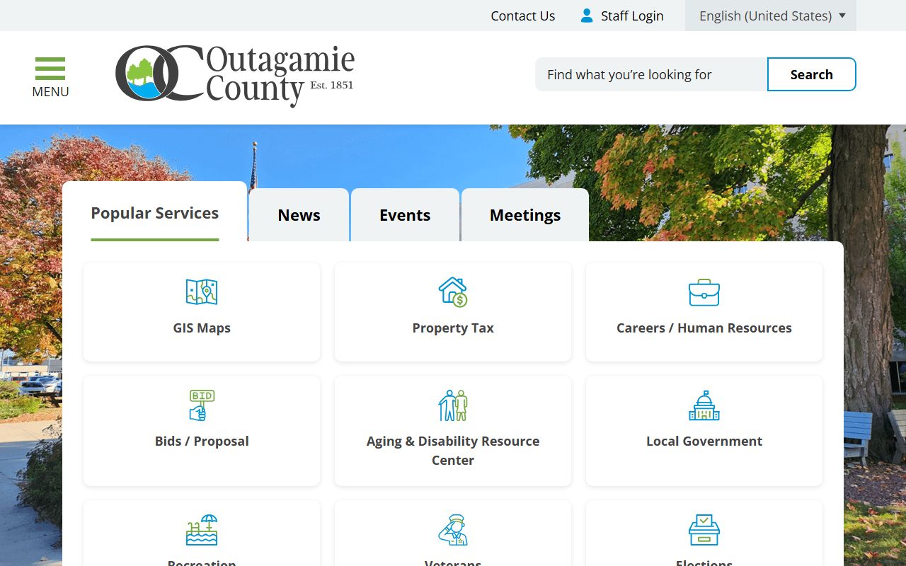 Outagamie County Public Records official website