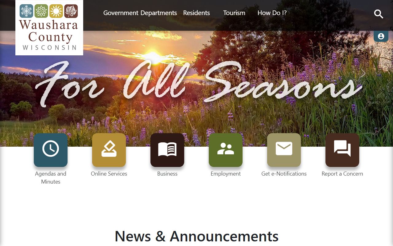 Waushara County Public Records official website