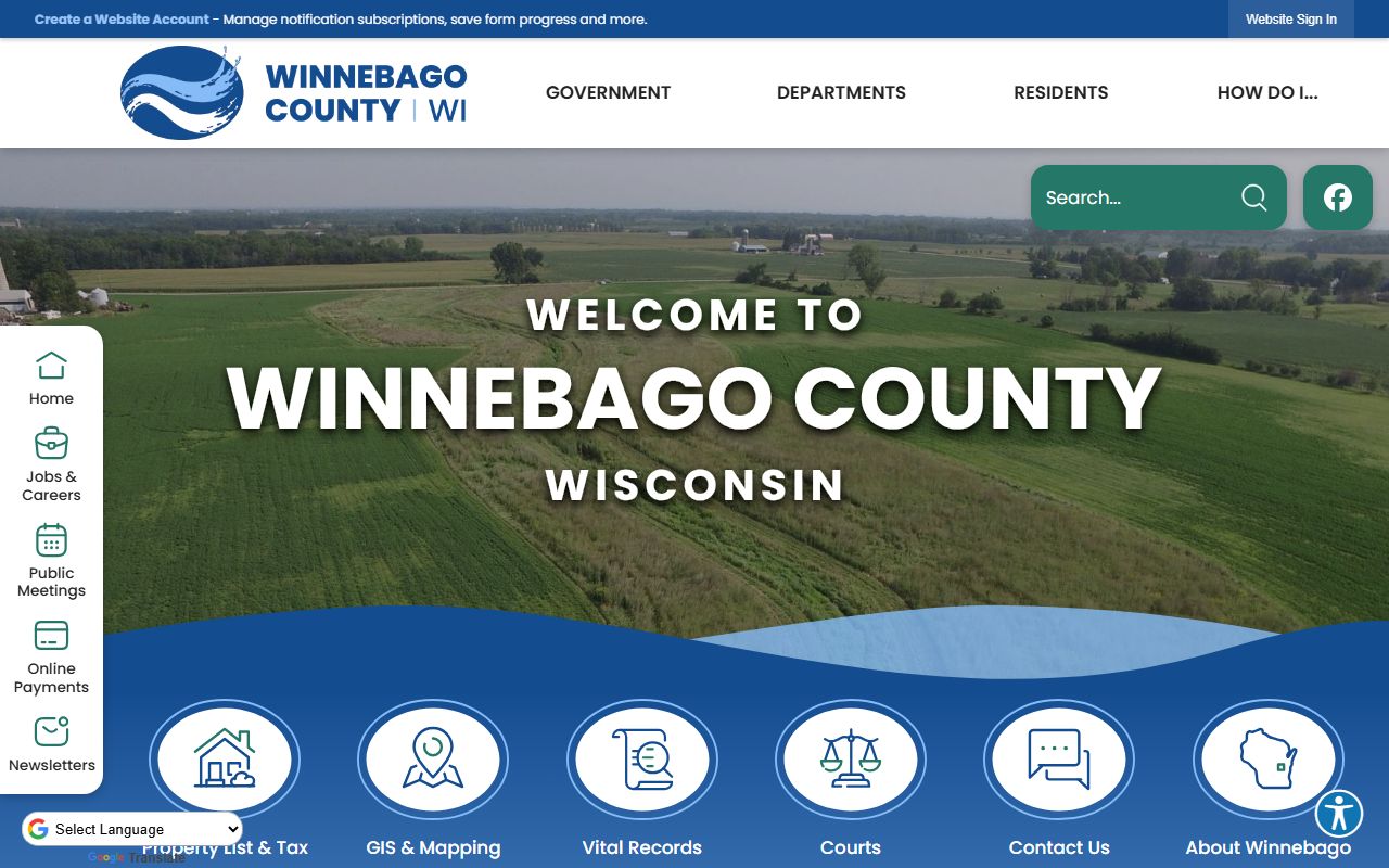 Winnebago County Public Records official website