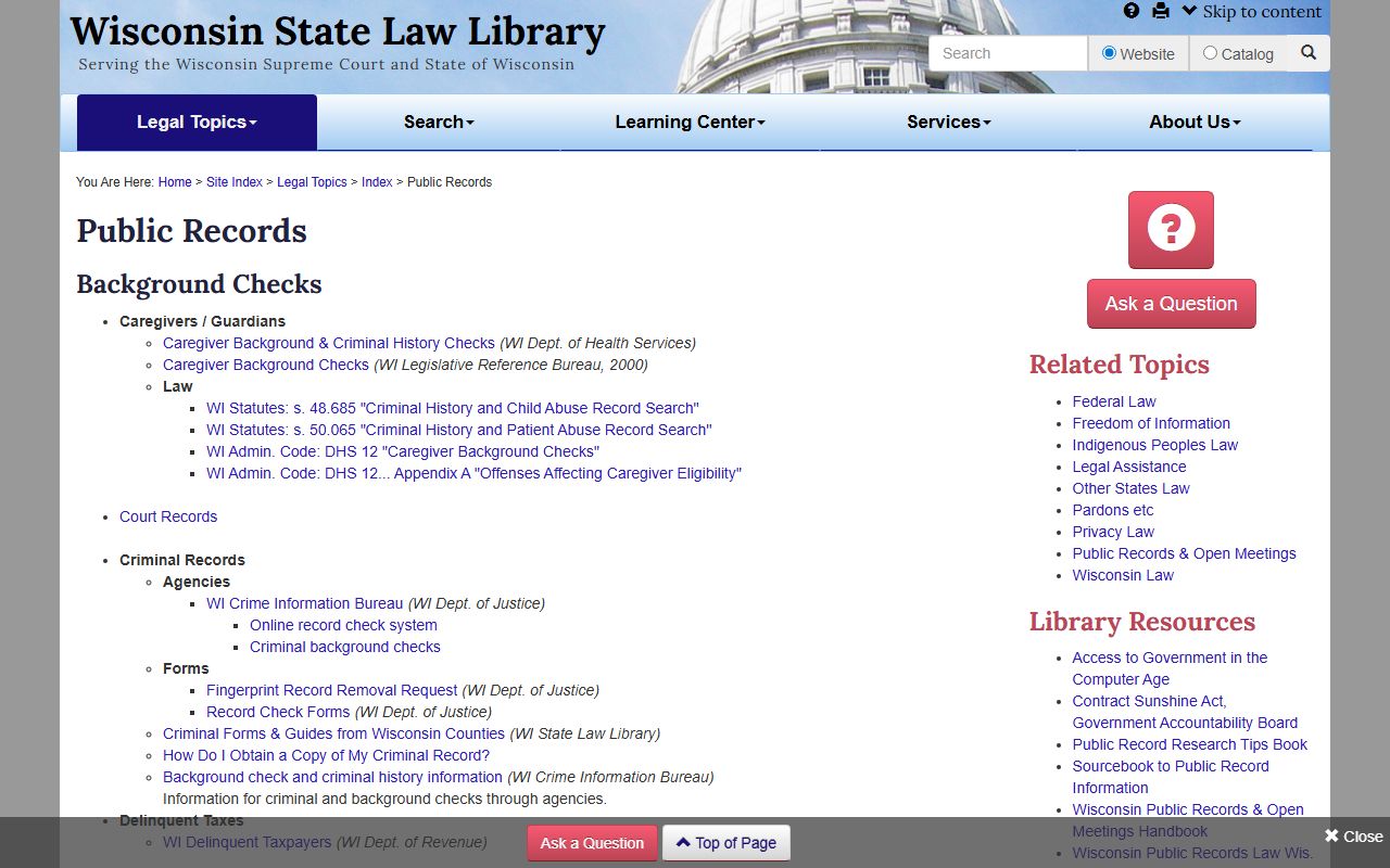 Rock County Public Records state law library records guide